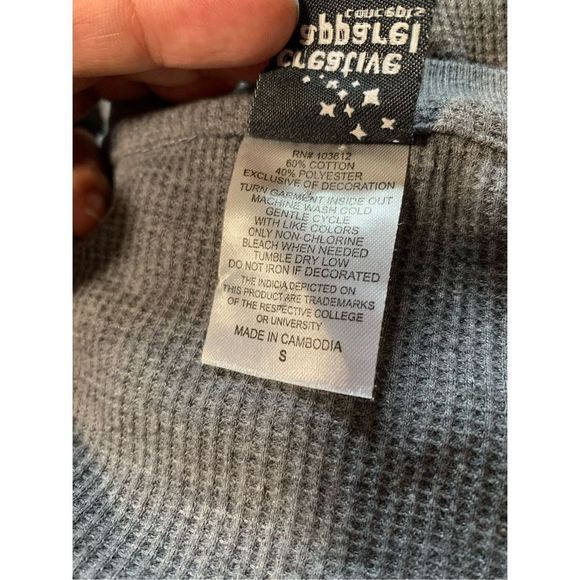 Washington State, WSU, Thermal Long Sleeve Shirt, Small, Used Good Condition. - Picture 5 of 5